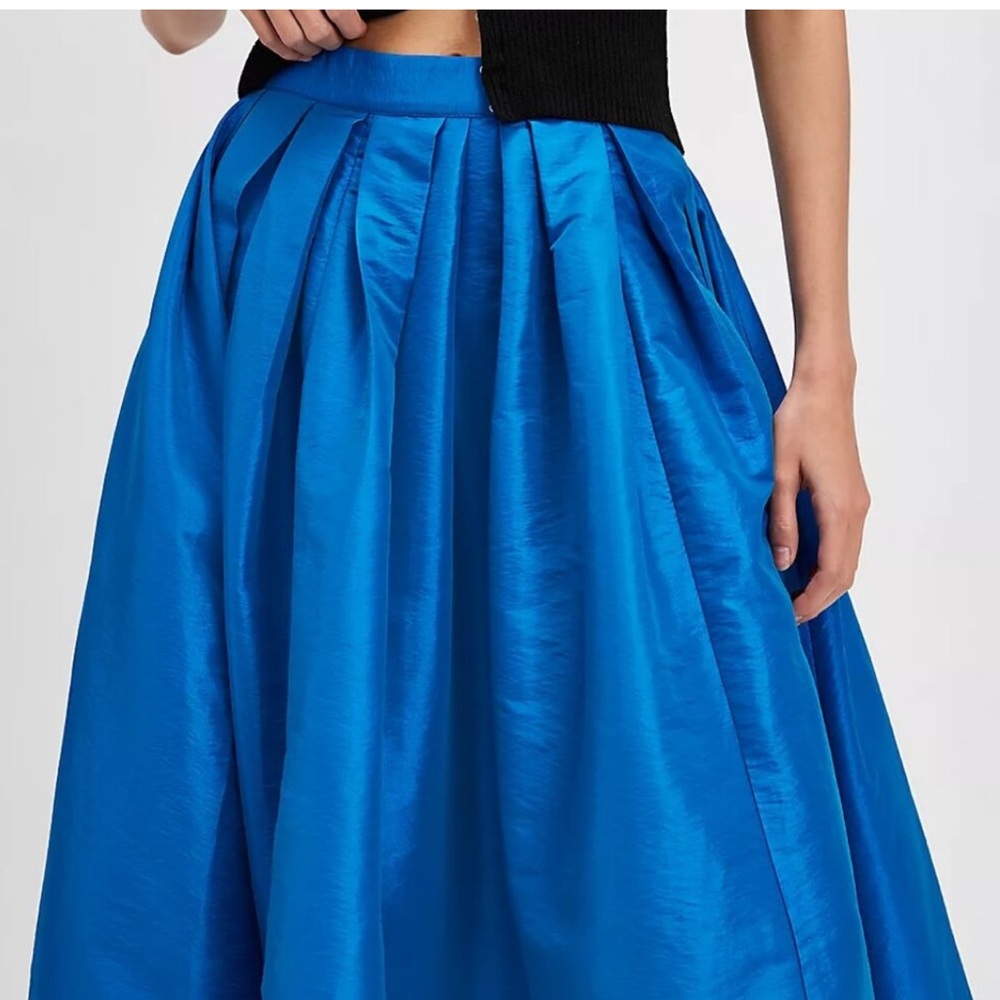 Free People Vibrant Cobalt Blue Midi Skirt - Picture 5 of 6